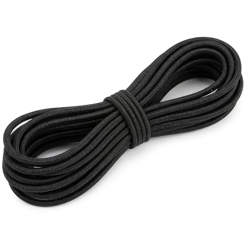 SMART&CASUAL 3/16" x 30' Heavy Duty Polyester Bungee Shock Cord Elastic Rope for Kayak Strap Tarp Tie Down Canopy Boating Camping Trailer and DIY Projects - size: 3/16" x 30' ( 9.14M )