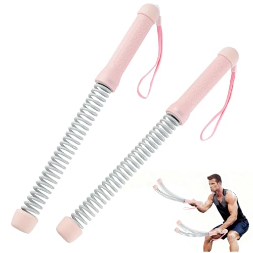 Portable Heavy Duty Cordless Battle Ropes for Home Gym - color: Vibrant Pink
