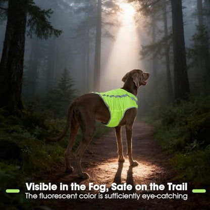 FUAMEY Reflective Dog Vest for Small Dogs,Dog Hunting Vest High-Visibility - color: Green, size: X-Small
