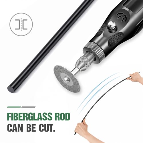 Wesiti Trampoline Fiber Glass Rods for Top Ring of Net Enclosure Fiberglass Poles for 8/10/12/14/15/16Ft Frame with Tube Caps, Not for The Plastic T Connector - size: for 10ft Trampoline Frame