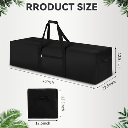 1 Pcs 46 x 12.5 x 12.5, 120 L Versatile Large Duffle Bag, Black - color: Black, size: 46 x 12.5 x 12.5 Inch, 120 L