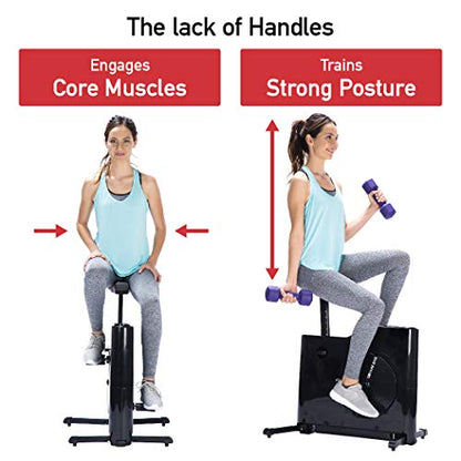 Daiwa Felicity Compact Exercise Bike with 8-Level Magnetic Resistance | Foldable Stationary Fitness Bike for Home & Office Workouts | Quiet Under-Desk Indoor Cycling Bike | Space-Saving Cardio Trainer