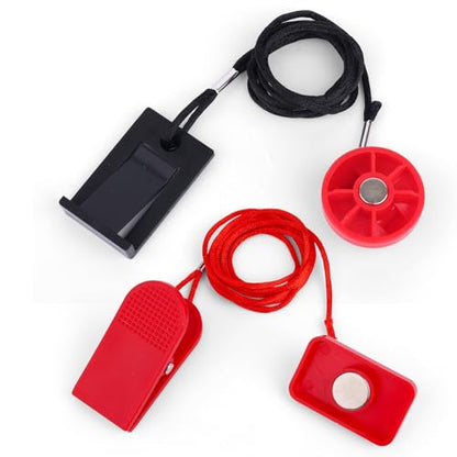 Gosknor 2pcs Treadmill Magnet Safety Key, Magnetic Safety Switch Clip Universal Treadmill Emergency Stop Magnet Running Machines Replacement Parts Accessories - style: Style B