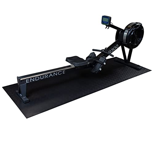 Body-Solid Tools Treadmill Mat - 9ft Vinyl Cardio Mat for Rowers, Exercise Bike and Home Gym Equipment, Ideal for Carpet, Hardwood Floors and Concrete