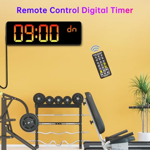 Soobest 14.2 Inch Electric Digital Wall Clock, LED Large Display - color: 14.2” Multicolor
