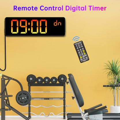 Soobest 14.2 Inch Electric Digital Wall Clock, LED Large Display - color: 14.2” Multicolor