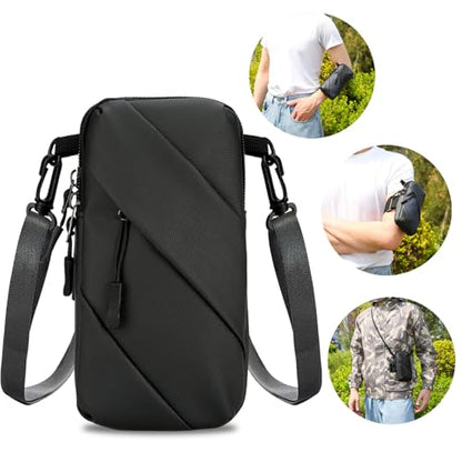 Phone Arm Bands for Running Armband Cell Phone Holder,Crossbody Bags for Women Men Kids,iPhone 15 14 13 12 11 Pro Max Xs Xr 8 7 6S 6 Plus SE Mini,Galaxy,Workout,Exercise,Walking,Gym Arm Bag Black - color: Black