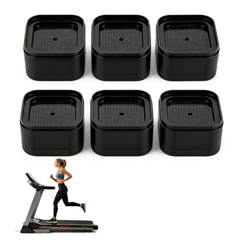 6PCS Treadmill Incline Riser Blocks, Walking Pad Incline Blocks for Home Gym, Adjustable Stackable Leveling Non-Slip Risers for Running/Walking Machine to Simulate Uphill Training
