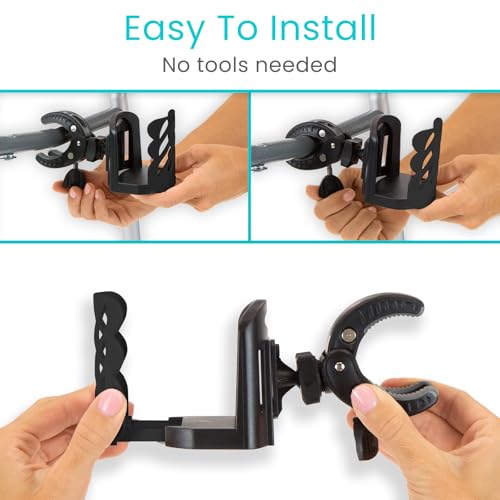 Vive Cup Holder (XL) - for Rolling Walker, Rollator, Wheelchair, Scooter