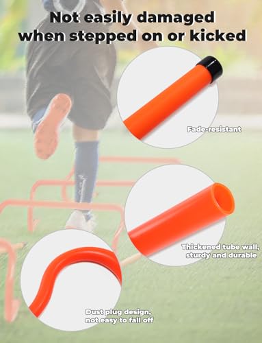 GHB Agility Hurdles 8" Speed Agility Training Hurdles - size: 10 Pack