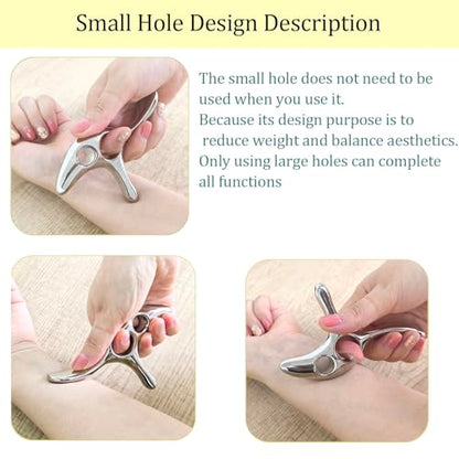 BYYDDIY Gua Sha Trigger Point Massage Tool -Thumb Protector,Deep Tissue Massage,Muscle Scraper Tool (T) - size: L