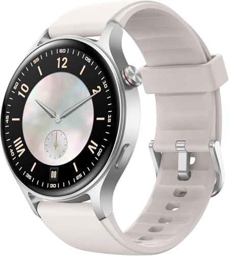 Fitpolo Smart Watch for Men Women,1.3" AMOLED Touchscreen Fitness Tracker, Make/Answer Calls, Heart Rate SpO2 Monitor, 3ATM Waterproof, Sleep & Activity Tracking Smartwatch for Android Phones iPhone - color: Grey