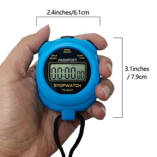 2 Pack Stopwatch Sport Timer, Simple Stop-Watch - color: Blue
