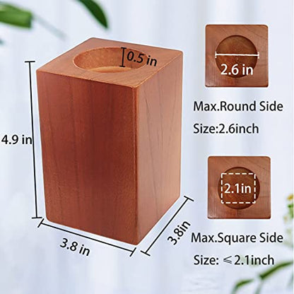 Wood Bed Risers, Furniture Risers-Heights 4.5 Inch Heavy Duty Risers Brown - color: Brown 4.5in