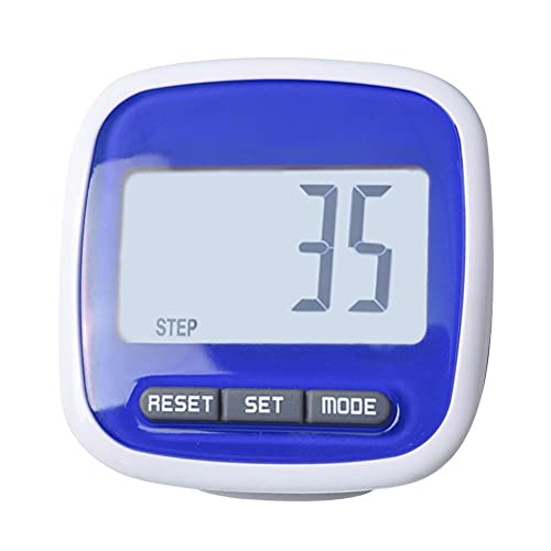 Simple Pedometer LCD Dispaly 3D Walking Step Counter Pedometer Running Walking Passometer Counter with Clip - color: B