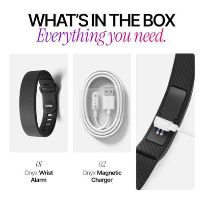Onyx Vibration Alarm | Silent Wrist Wake Up for Heavy Sleepers