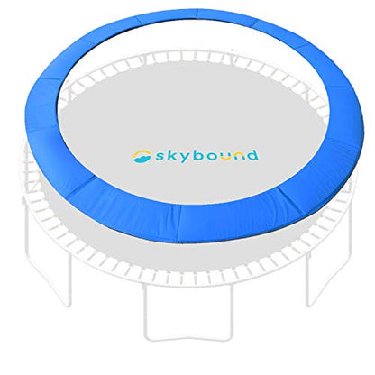 SkyBound Universal Replacement Trampoline Safety Pad - Spring Cover Fits 8ft 10ft 12ft 14ft 15ft Frames - Comfortable, Long Lasting, and Water-Resistant - size: 14 ft, style: Standard