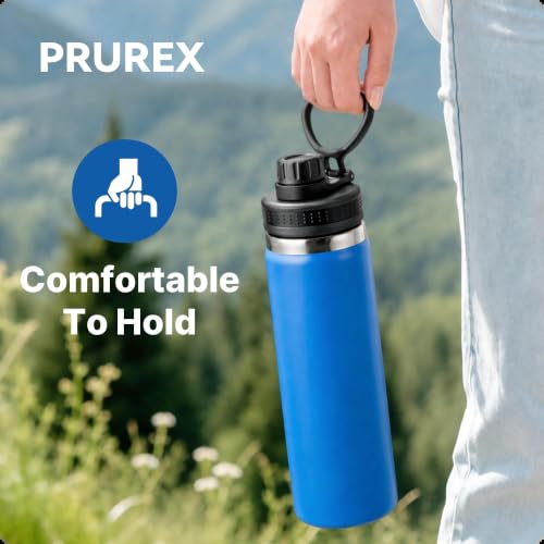 Spout Lid for Thermoflask, Takeya, Simple Modern 12-64oz Wide Mouth Bottles - color: Black 1 Pack