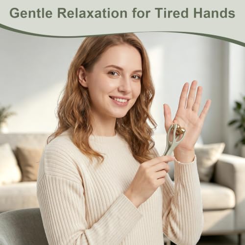2-in-1 Brass Finger Massager Roller,Gua Sha Tool for Hand Arthritis Therapy