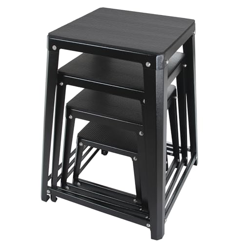 Plyometric Boxes for Jumping - color: Black, size: 12/18/24/30 inch