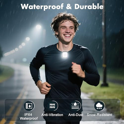 redaica 2 Pack Running Lights for Runners, Rechargeable, Clip On, 4 Modes - color: Black