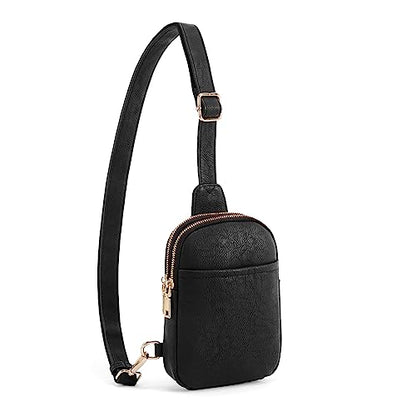 Crossbody Sling Bags & Fanny Packs - Women's Belt Bag Gifts - color: 1-black