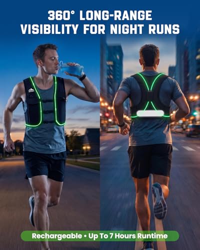 Zelvot Running Vest for Women Men, Touchscreen Phone Pocket - color: Reflective Black, size: Large-X-Large
