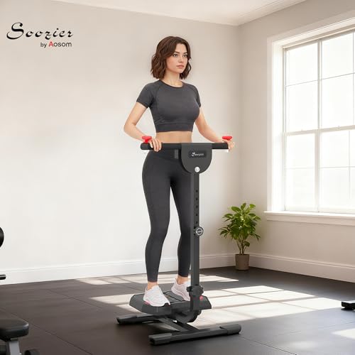 Soozier Foldable Ab Twister Board Screen Twist Shape Abs Trainer - color: Red