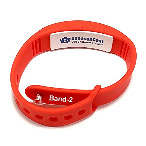 VB80 12 Alarm Vibrating Watch, Silent Vibration Shake Wake ADHD Medication Reminder - color: Red-Large-B2