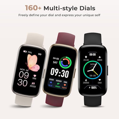 Fitness Tracker with 24/7 Heart Rate, Blood Oxygen, Sleep Monitor, 3ATM Waterproof Fitness Watch/Smart Watch/Activity Tracker, Pedometer/Step Counter, Calorie Tracker for Women Men, Black - color: Black