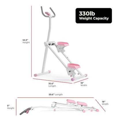 Sunny Health & Fitness Climbing Stair Stepper for Home Gym - color: Pink