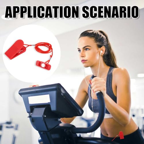 NQEUEPN 2pcs Treadmill Magnet Safety Key Replacement - size: 1.57in*0.59"