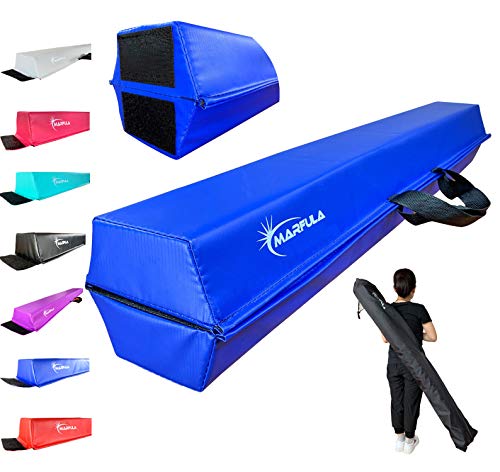 Marfula 6 ft to 10 ft Gymnastic Balance Beam for Kids Gymnastic Training - color: Blue, size: 10ft