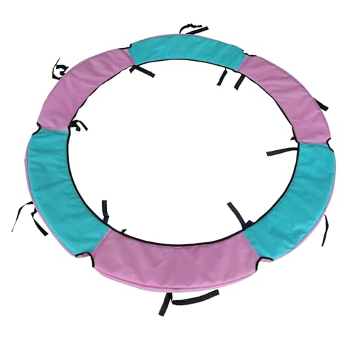 Trampoline Spring Cover,55 60 Inch Replacement Trampoline Safety Pad Tear-Resistant for Round Trampoline Frame - color: Pink & Green Mixed Color, size: 60 Inch