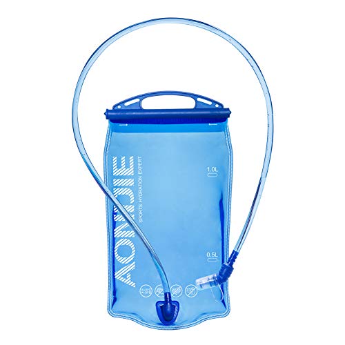 AONIJIE Leakproof Water Reservoirs for Backpacks/Running Vest Pack - 1L /1.5L/ 2L / 3L Hydration Bladder (1 Liter) - size: 33.8 Ounces