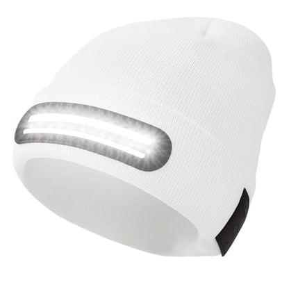 Beanie with Light, 230° Wide Beam Unisex - color: White