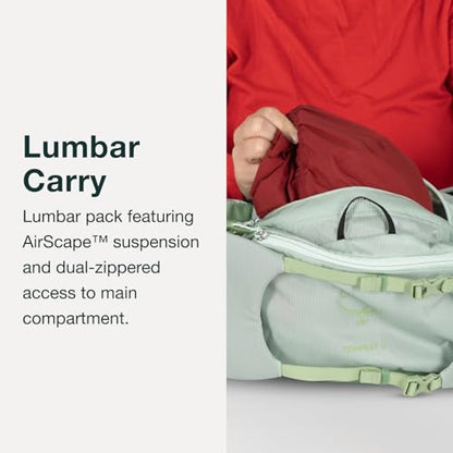 Osprey Tempest 6L Women's Lumbar Hiking Waist Pack - Fanny Pack with Water Bottle Holders - color: Black/Coal Grey, style: 6l