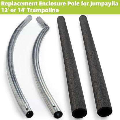 Trampoline Poles Replacement for Skywalker Or Jumpzylla Trampoline Net - style: For Jumpzylla 12&14ft-1xUpper+1xLower Tube