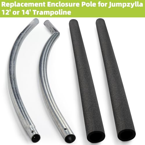 Trampoline Poles Replacement for Skywalker Or Jumpzylla Trampoline Net - style: For Jumpzylla 12&14ft-4xUpper+4xLower Tubes