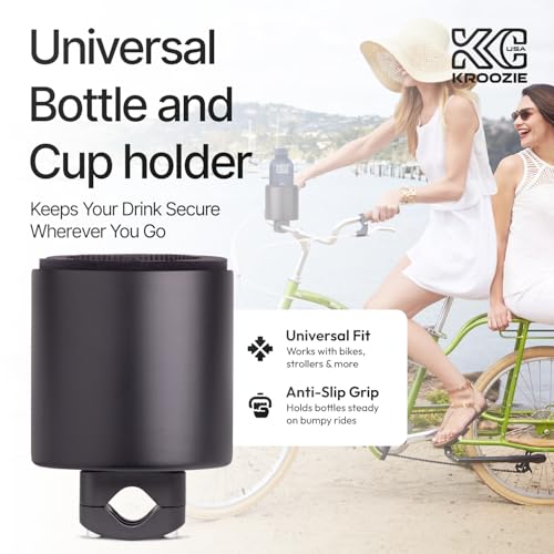 Kroozie XL Bike Cup Holder, Stainless Steel - color: Stainless Steel