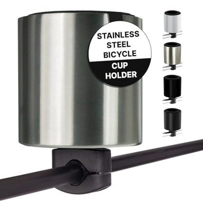 Kroozie XL Bike Cup Holder, Stainless Steel - color: Stainless Steel