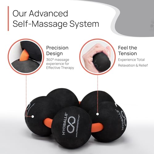 PRIMEKINETIX MyoBalls Foam Roller - Foam Rollers for Muscles, Enhanced Mobility, Deep Tissue & Full Body Massage, Trigger Point Therapy, for Athletes & Active Lifestyles, 1 Set of 5 Balls, Black - size: MyoBalls Pro 5