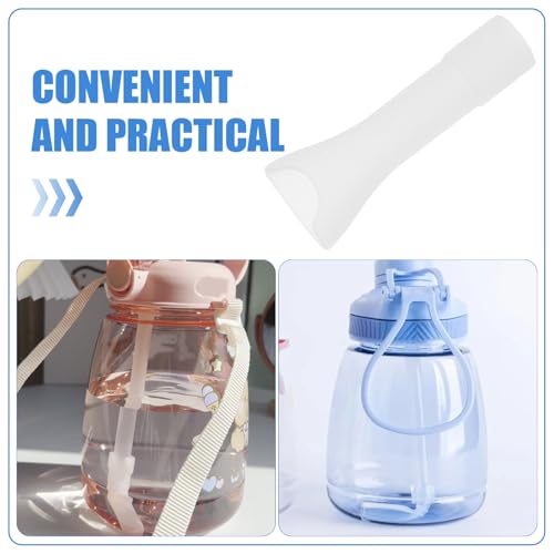 5 Pack Silicone Water Bottle Replacement Nozzles Drinking Mouthpiece Bite Valve for Sports Bottles Tumblers and Drinking Cups 2.75 in Compatible with Most Straws
