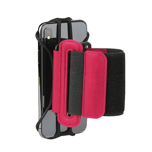 Universal Cell Phone Wristband Holder 360°Rotation Forearm Wrist Workout Sports Arm Band Fits Samsung Galaxy S25 S24 S23 S22 S21 S20 Ultra Plus Fe A25 A42 A05, Moto G Power Stylus Play 5G (Pink) - color: Pink
