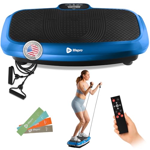 Lifepro Turbo & Hovert 3D Vibration Plate Exercise Machine with 99 Speeds - color: Blue, size: Small
