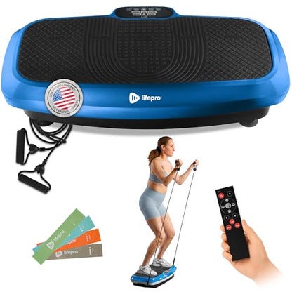 Lifepro Turbo & Hovert 3D Vibration Plate Exercise Machine with 99 Speeds - color: Blue, size: Small