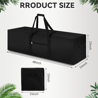 1 Pcs 48 x 15 x 15, 176 L Versatile Large Duffle Bag, Black - color: Black, size: 48 x 15 x 15 Inch, 176 L