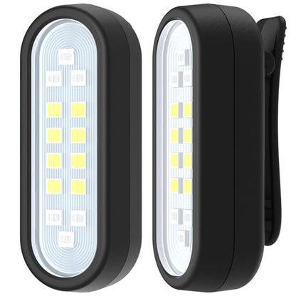 Running Light, Rechargeable Clip-On Flashlights for Night Walking, 2 PCS