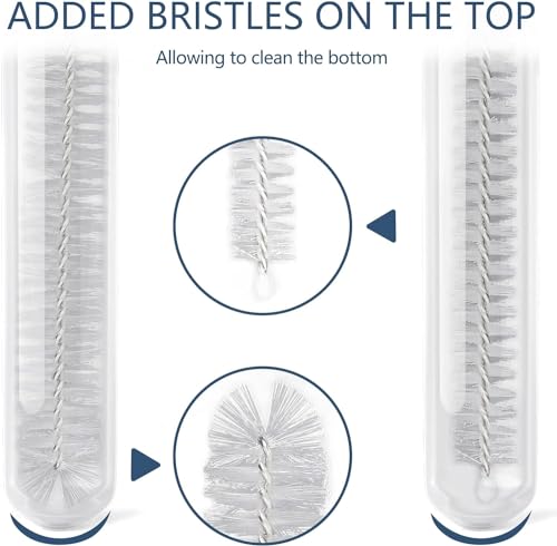 Ixiaoyoo 12 Pcs Bottle Cleaner Brushes Set, 11.8 Inch Nylon Cleaning Brush - color: 11.8 Inch White Cleaning Brushes