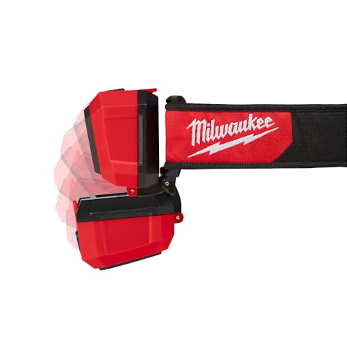 Milwaukee 2104 Spot Flood 450 Lumens Adjustable Hard Hat Headlamp Light